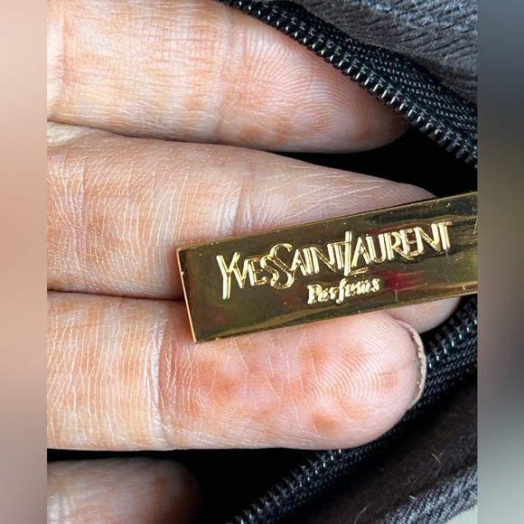 Vintage Yves Saint Laurent Soft Black Suede Clutch - Picture 6 of 6